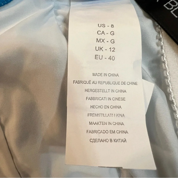 La Blanca Crystal Blue‎ Printed Strappy One Piece Swimsuit. Size 8. NWT. - Picture 12 of 15